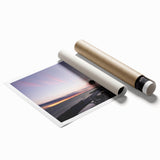 Extra large rolled print of Nova Scotia scenery with vibrant floral elements, ideal for classy bathroom wall art.