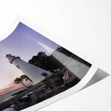 Extra large wall art featuring line art flowers in soft pastel shades on a rolled print.