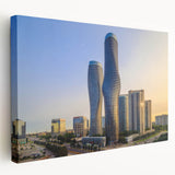 Landscape painting of Ontario, Canada on large stretched canvas, featuring muted earth tones, ideal for kitchen wall art.