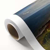 Art Deco style poster of Prince Edward, Canada scenery on rolled canvas, suitable as nursery wall art.