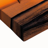 Black and white landscape art painting of the Caribbean Bahamas on stretched canvas, ideal for bedroom wall art.