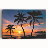 Black and white photo of a Caribbean beach on stretched canvas, ideal for kitchen wall art or bedroom decor.