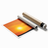 Extra large rolled print featuring a serene Caribbean beach scene with soft pastel shades.