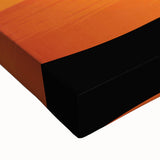 Black and white landscape art painting of a Caribbean beach on stretched canvas, ideal for bedroom wall art.