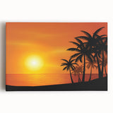 Black and white photo of Caribbean scenery on stretched canvas, ideal for kitchen wall art.