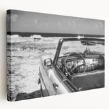 Large wall art on canvas depicting a vibrant Caribbean scenery, ideal for kitchen wall decor.