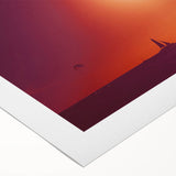 Art deco poster of a Caribbean Dominican scenery in pastel shades on rolled canvas, ideal for dining room wall art.