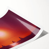 Extra large wall art featuring line art flowers in vibrant colors on a rolled print, ideal for large living room decor.