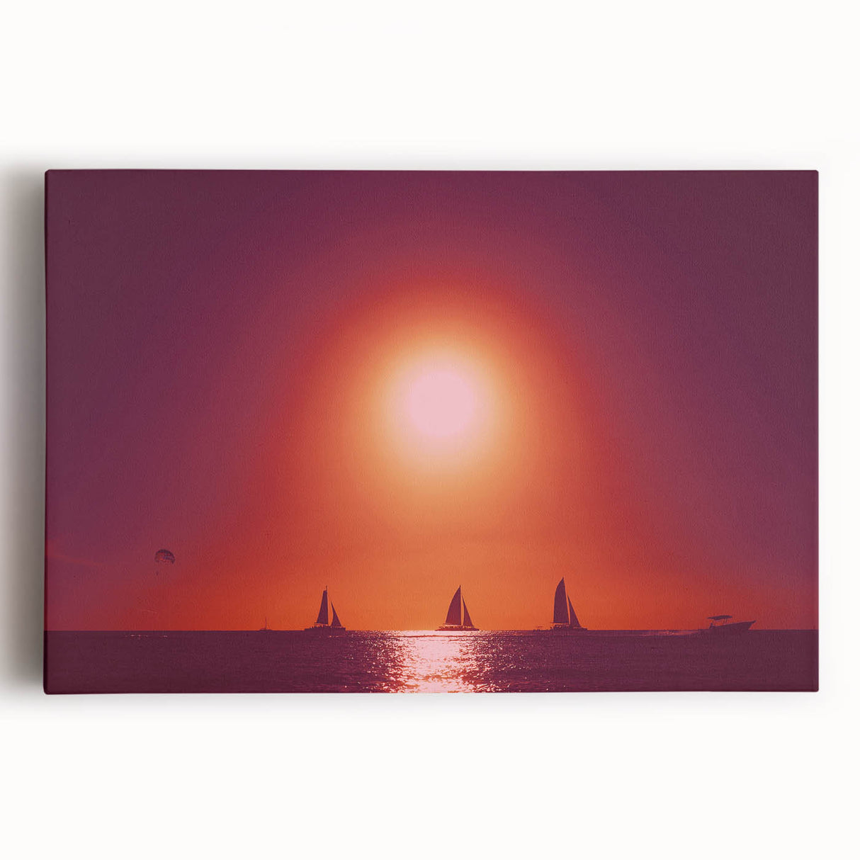 Black and white image of a Caribbean beach on stretched canvas, ideal for kitchen wall art or bedroom ambiance.