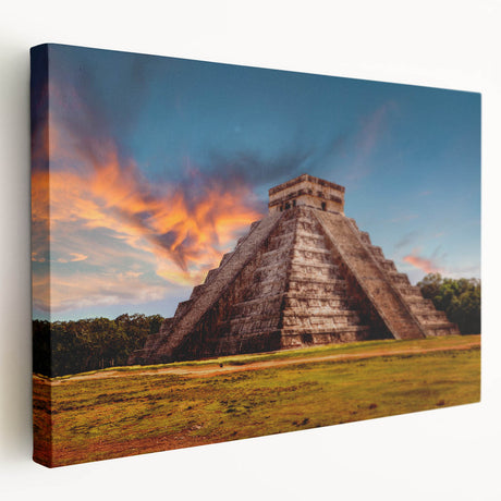 Central America Belize scenery on a large stretched canvas, featuring lush green and blue tones.