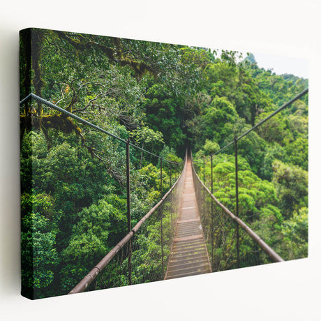 Large canvas print featuring a vibrant Costa Rican landscape, ideal for kitchen wall art.