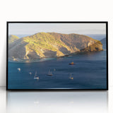Large abstract wall art featuring a vibrant depiction of Central America with bold colors on a framed acrylic piece.