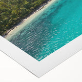 Art deco poster of a Panama scenery on rolled canvas, featuring vibrant tropical colors, ideal for dining room wall art.
