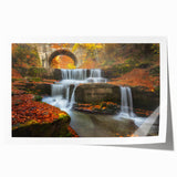 Rolled canvas print of vibrant floral scenery in Bulgaria, ideal for art wall dining room or classy bathroom decor.