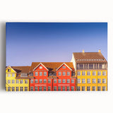 Black and white large art print of a European cityscape on stretched canvas, ideal for kitchen wall art or bedroom decor.