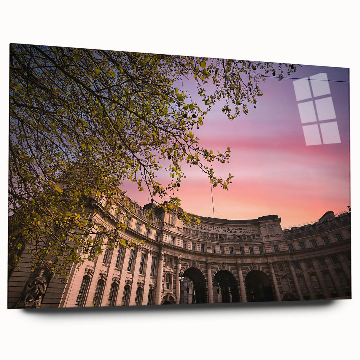 Large abstract depiction of Bath, England in muted earth tones on acrylic glass, ideal for bedroom or dining room art.