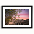 Abstract art print of a colorful European scenery in Bath, featuring vibrant hues on a textured, extra-large canvas.