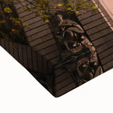 Large art of Bath, England landscape in black and white on stretched canvas, ideal for bedroom wall decor.