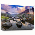 Acrylic print of a Cumbria, England scenery in muted earth tones, ideal for bedroom or dining room decor.