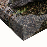 Large art canvas featuring a black and white landscape painting of Cumbria, England, ideal for bedroom decor.