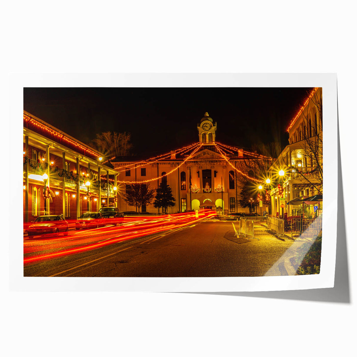 Extra large wall art featuring a detailed Oxford, England cityscape in muted watercolor tones on rolled canvas.