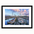 Extra large framed abstract print of colorful, textured scenery from Normandy, ideal for living room decor.