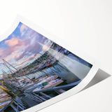 Extra large wall art featuring line art flowers in muted tones on a rolled print, suitable for large living room decor.