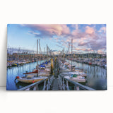 Black and white photograph of Normandy scenery on large stretched canvas, ideal for kitchen wall art.
