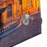 Large abstract wall art depicting a Provence scenery in mid-century modernist style on acrylic glass.