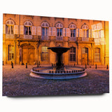 Acrylic glass print of a Provence, France scenery in soft pastel shades, suitable for bedroom or dining room decor.