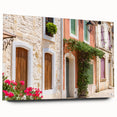 Acrylic print of a large abstract depiction of a European landscape, ideal for bedroom or dining room decor.