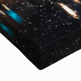 Large art of Berlin cityscape in black and white on stretched canvas, suitable for bedroom wall decor.