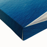 Black and white landscape art painting of a Greek coastal village on stretched canvas, ideal for bedroom wall art.