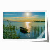 Extra large rolled print of a floral Hungarian landscape in soft pastel shades, suitable for dining room or bathroom decor.