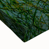 Large art of a Hungarian landscape in black and white on stretched canvas, suitable for bedroom wall decor.