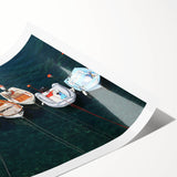 Extra large rolled print of Cinque Terre with vibrant coastal colors, ideal for large living room wall art.