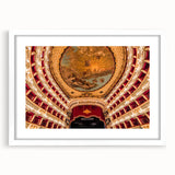 Textured art of Naples scenery in abstract style, using muted earth tones on a framed white mat, suitable for bedroom decor.