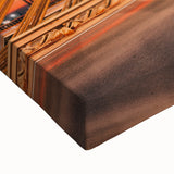 Large art of a black and white landscape painting of Latvia on stretched canvas, ideal for bedroom wall decor.