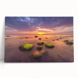 Black and white photograph of a European cityscape on a large stretched canvas, ideal for kitchen wall art.