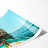 Extra large rolled print of line art flowers in monochrome, ideal for large living room wall art.