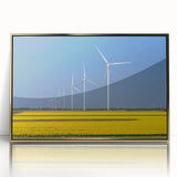 Art deco poster of European scenery with gold frame, acrylic print, ideal for modern art wall decor or nursery.