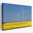 Large art depicting a serene Dutch canal scene in muted earth tones on stretched canvas, suitable for kitchen wall art.