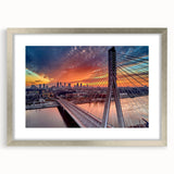 Extra large abstract art print of European scenery in muted earth tones on a framed canvas, ideal for living room decor.