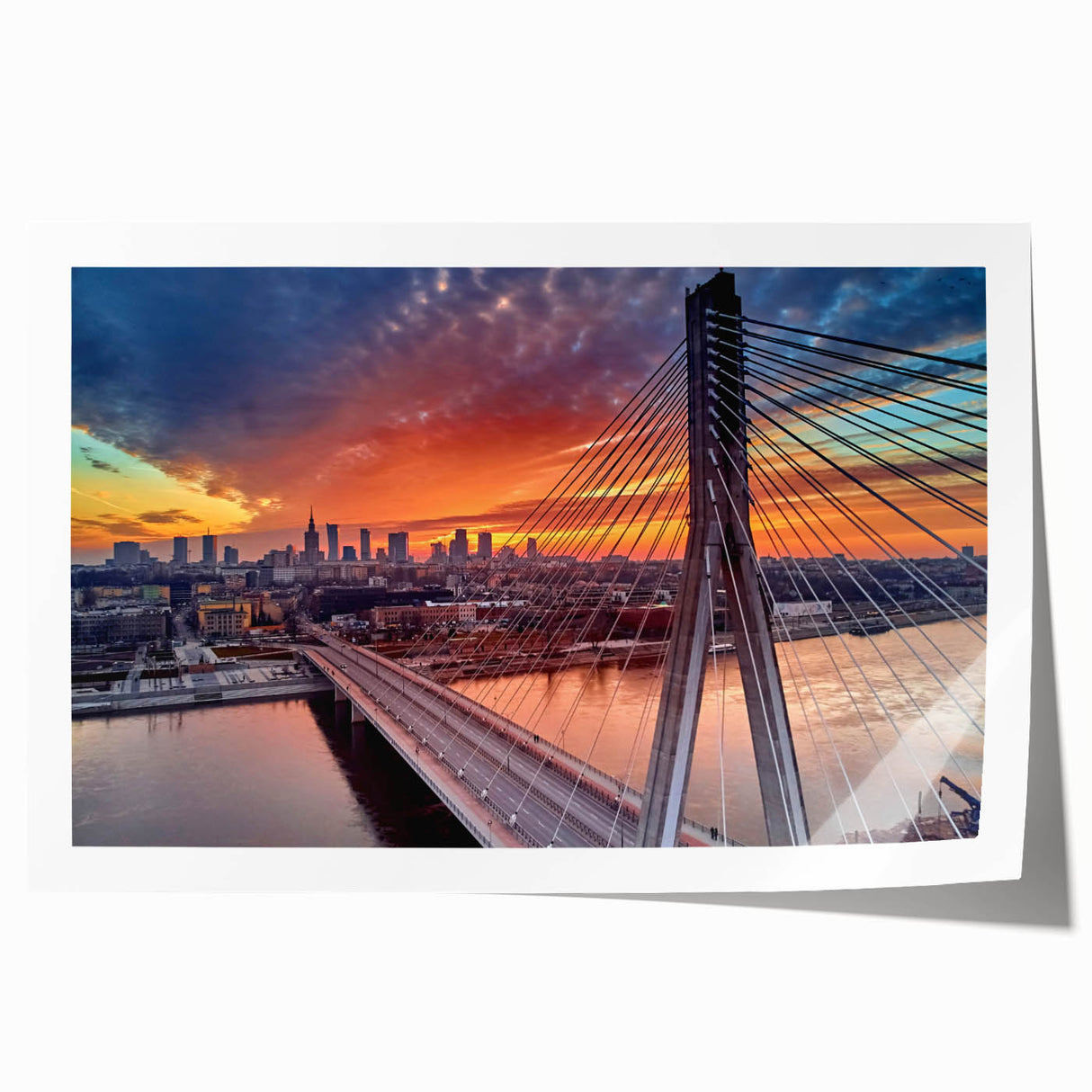 Rolled canvas print of a floral scene in muted earth tones, ideal for dining room wall art.