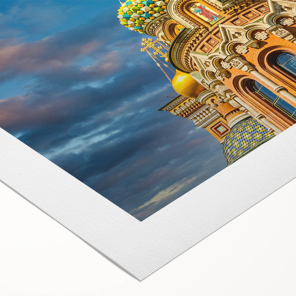 Art deco poster of St. Petersburg scenery in muted earth tones, printed on rolled canvas, suitable for dining room wall art.