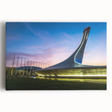 Black and white photograph of Sochi landscape on stretched canvas, ideal for kitchen wall art or bedroom ambiance.