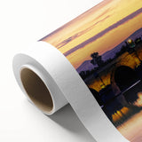 Art Deco poster of Andalucia scenery in soft pastel colors on rolled canvas, ideal for nursery wall art.