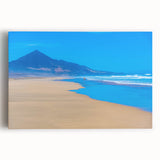 Black and white stretched canvas featuring a panoramic view of a European coastal town, ideal for kitchen wall art.