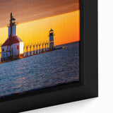 Textured black wall art featuring a colorful Stockholm scenery on a large framed canvas, ideal for living room decor.