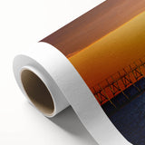 Art deco poster of Stockholm skyline in pastel shades on rolled canvas, ideal for nursery wall art.